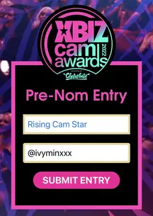 Pre-Nominate me for @XBIZ Cam Awards 2022 > @ivyminxxx for ⭐️Rising Cam Star ⭐️Best Female Premium Social Media Star ⭐️Best Female Clip Artist ⭐️Best Cosplay Clip Artist ⭐️
