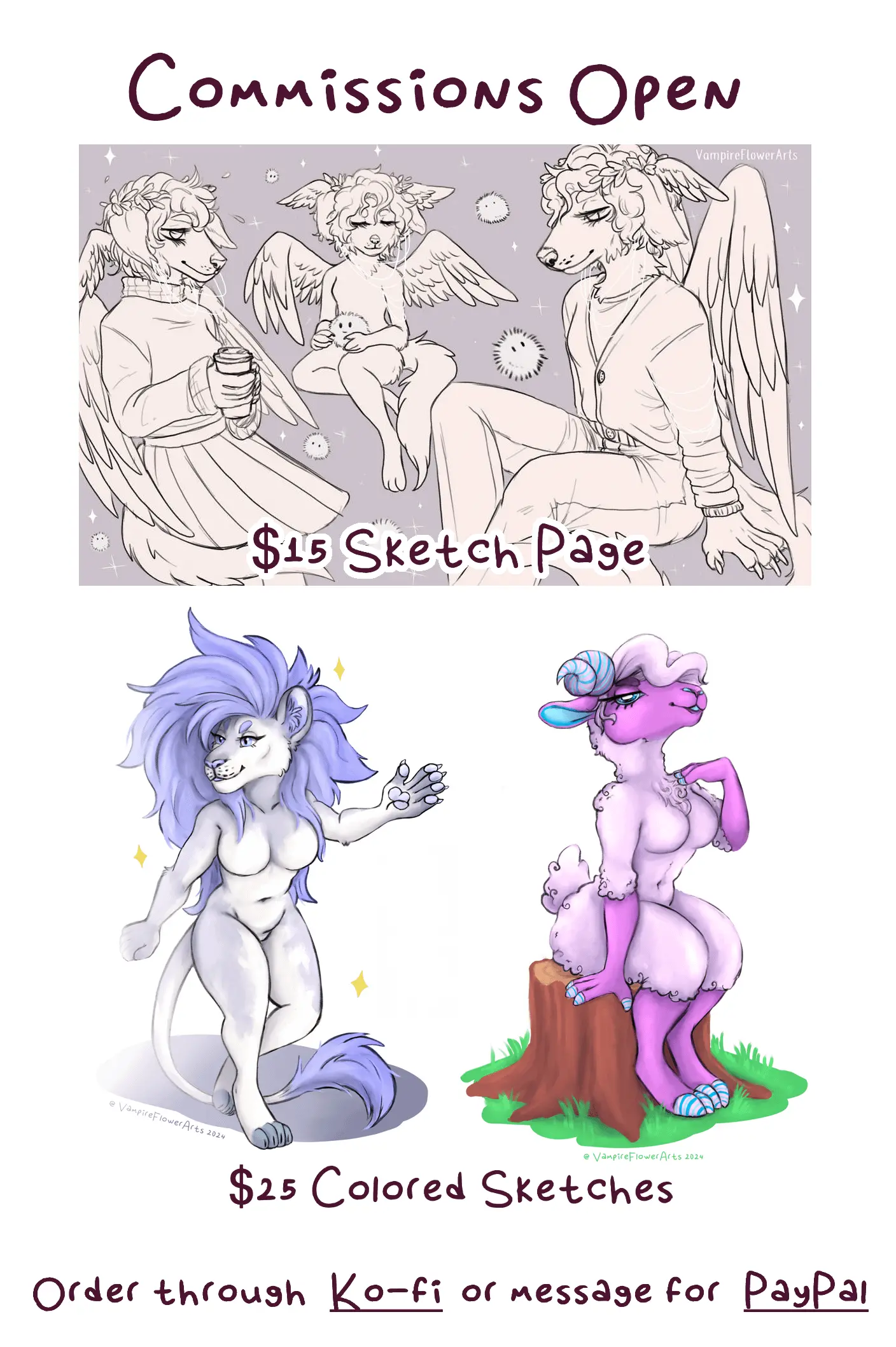 Commissions Open - Starting at $15 [Art by VFA]