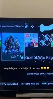 God of war Ragnarök out in 5 days makes my nipples hard ðððð yesterday my ps started to download my preorder automatically and I actually thought I could play immediately… got humbled real fastð¤£